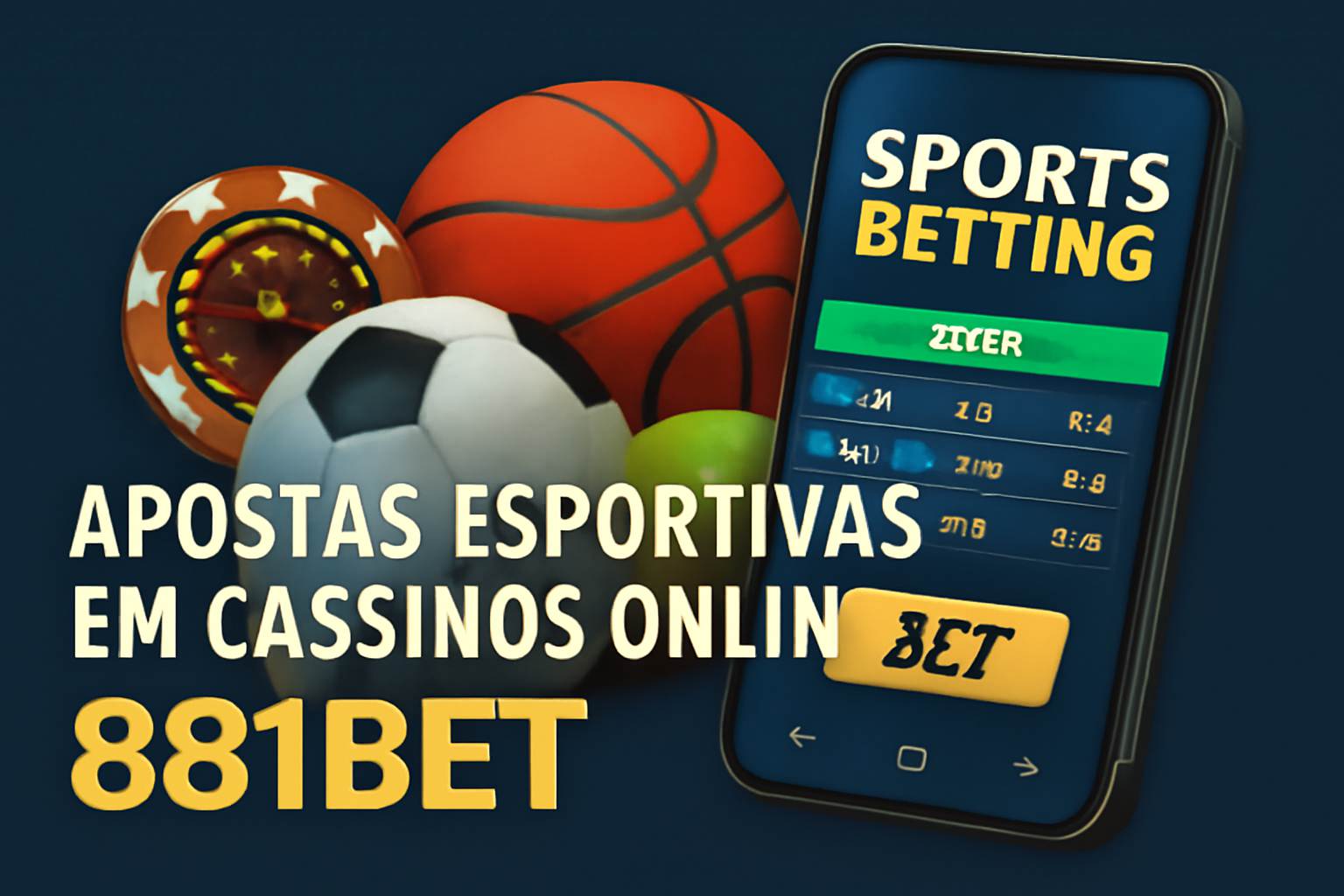 Aposte em apostas esportivas no cassino online 881BET