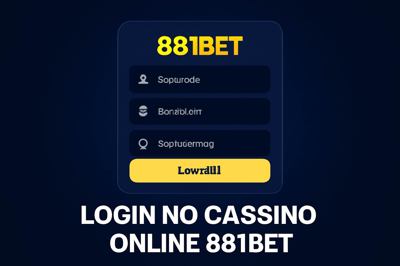 Criar uma nova Conta no plataforma 881BET